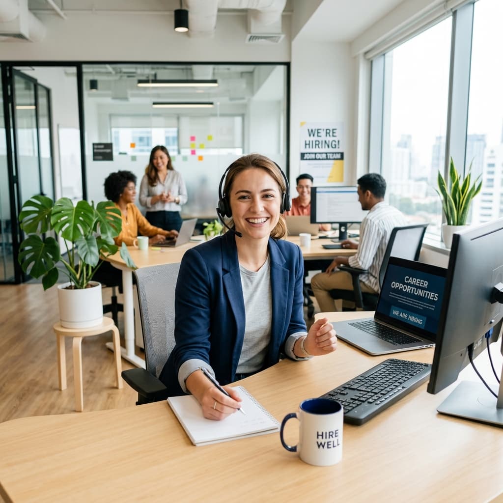 Customer support professional answering healthcare enquiries